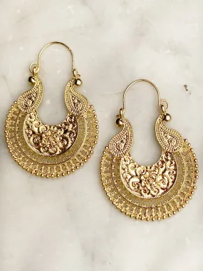 Jewellery -  Earrings - Boho Lattice. Gold.