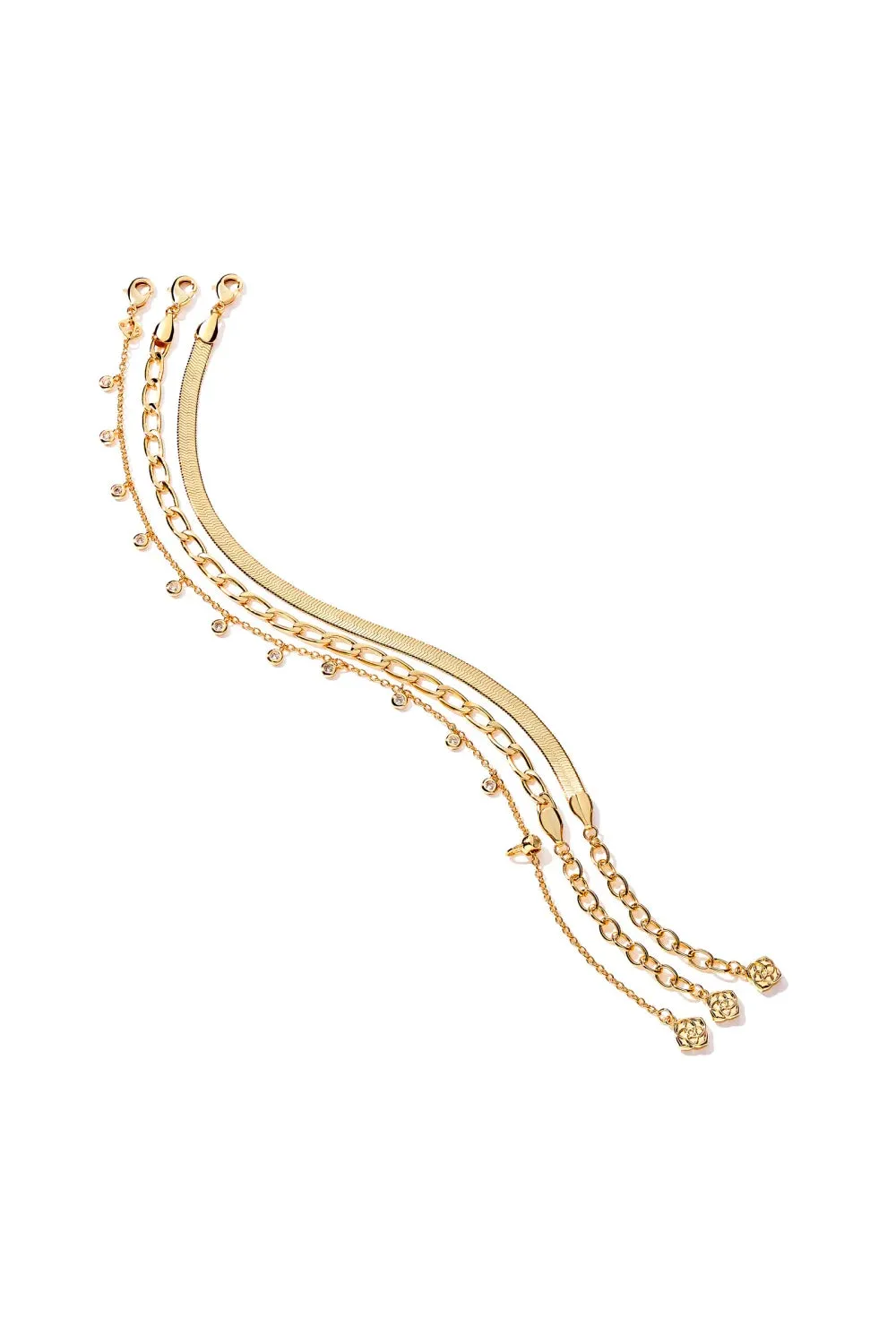 Kendra Scott: Kassie Set Of 3 Chain Bracelet - Gold