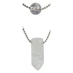 Layered Bead and Poing Necklaces - Clear Quartz