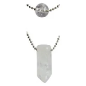Layered Bead and Poing Necklaces - Clear Quartz
