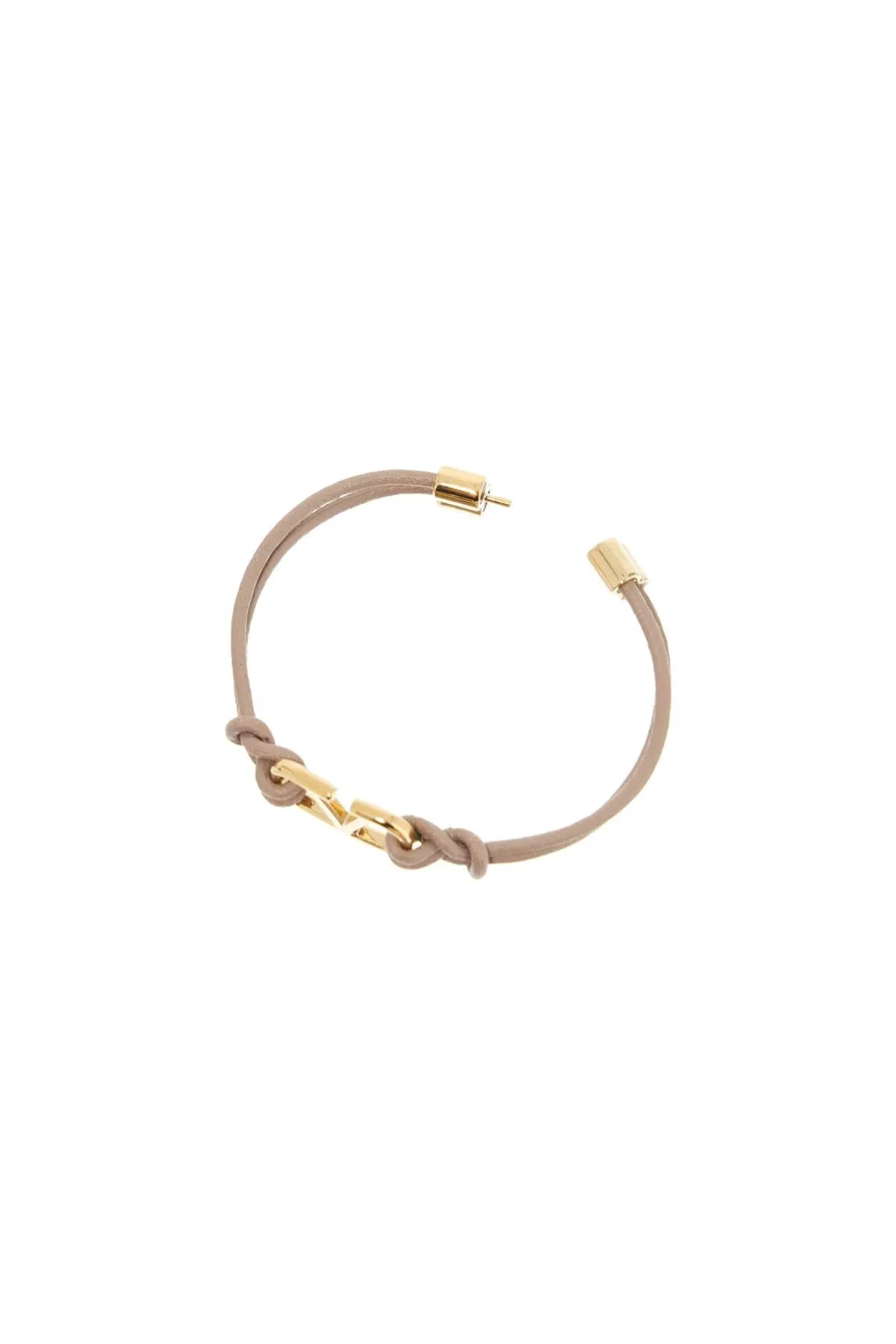 leather vlogo signature bracelet 5W2J0U26DJY POUDRE