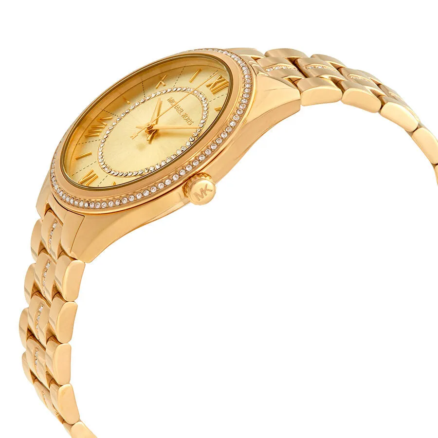 Michael Kors Lauryn Gold Crystal-set Ladies Watch MK3719
