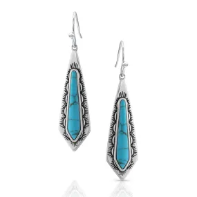 Montana Silversmiths® Southwest Turquoise Stream Earrings