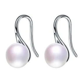 Natural Pearl Earrings  925 Sterling Silver