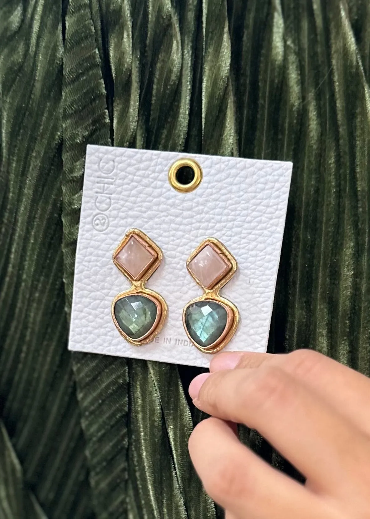 Natural Stone Earrings