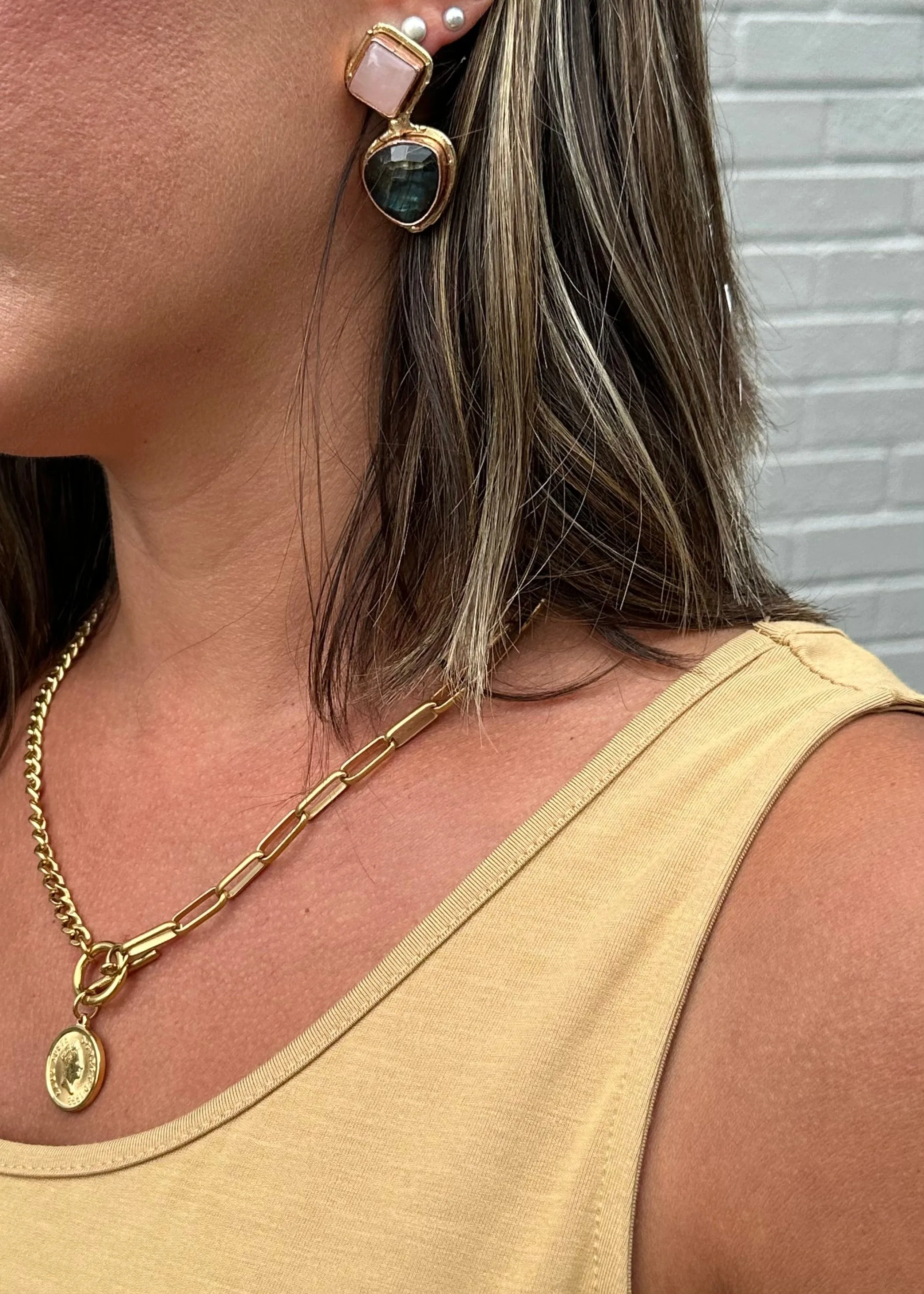 Natural Stone Earrings