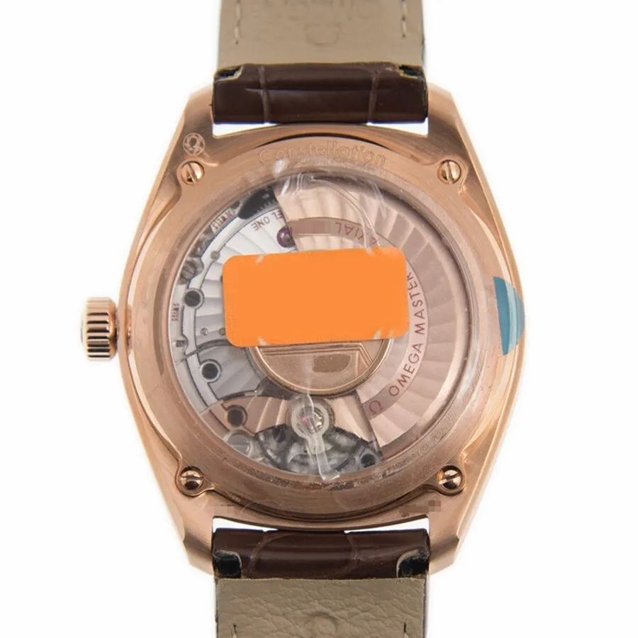 Omega Constellation Globemaster Automatic Chronometer Silver Dial Men's Leather Watch 130.53.39.21.02.001