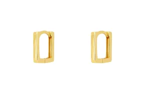 Ortega Sterling Silver Huggie Earrings