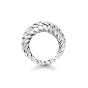 Pangolin Stacking Ring in Silver