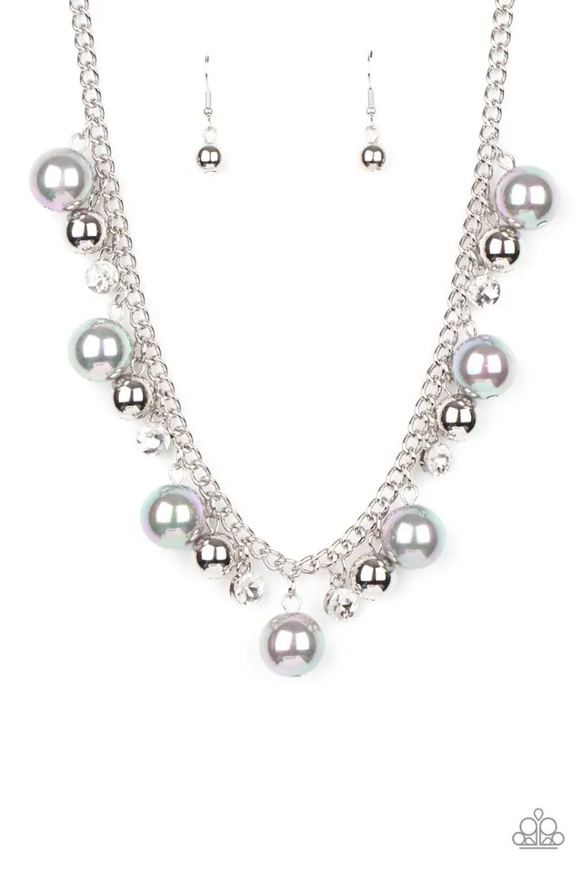 Paparazzi Necklace ~ Galactic Gala - Silver