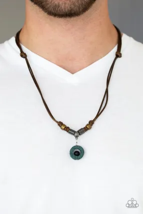 Paparazzi Necklace ~ Tiki Thunder - Green