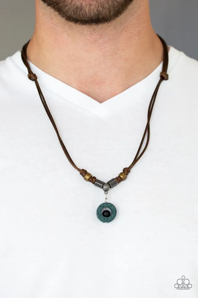 Paparazzi Necklace ~ Tiki Thunder - Green