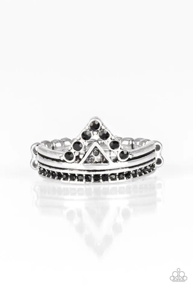 Paparazzi Ring ~ Base Over Apex - Black
