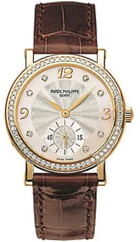 Patek Philippe Calatrava 18kt Yellow Gold Diamond Ladies Watch 4959J