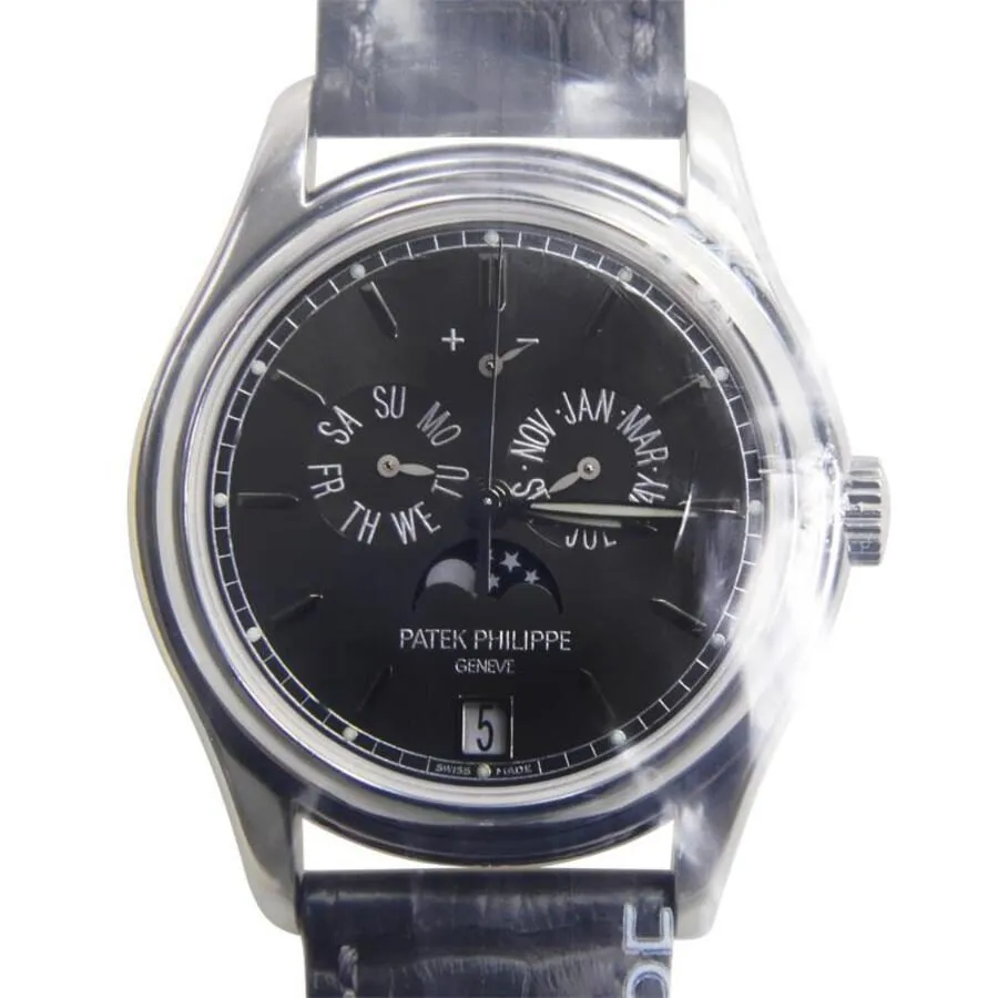 Patek Philippe Complications Automatic Moonphase Black Dial Men's Watch 5146P-001