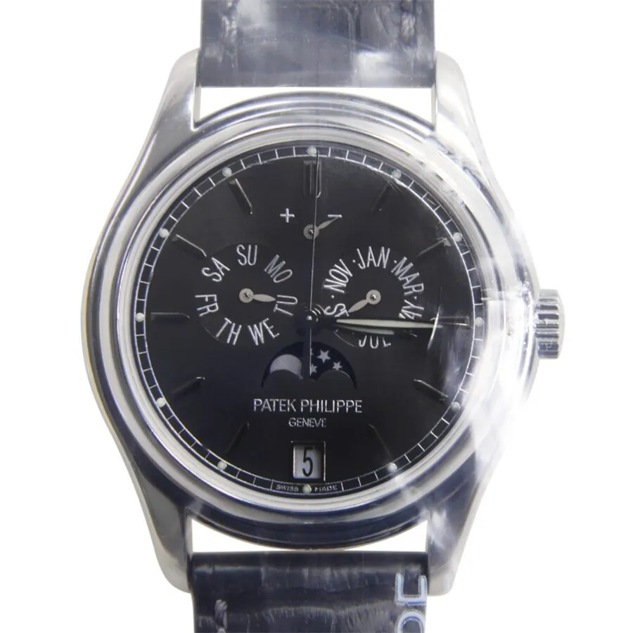 Patek Philippe Complications Automatic Moonphase Black Dial Men's Watch 5146P-001