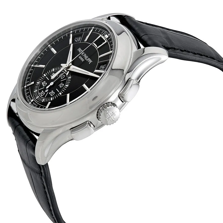 Patek Philippe Complications Black Dial Annual Calendar Platinum Men's Watch 5905P-010