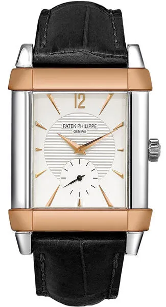Patek Philippe Gondolo Silver Dial Black Leather Men's Watch 5111PR-001