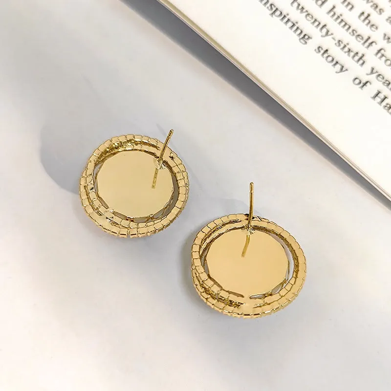 Pearl Earrings with Cubic Zirconia | Style No. 124