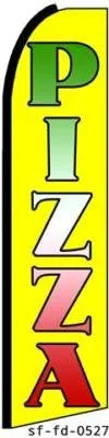 Pizza Restaurant Swooper Feather Banner Flag Sign
