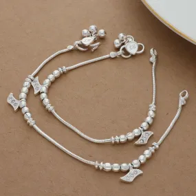 Radiant Classic Silver Anklet