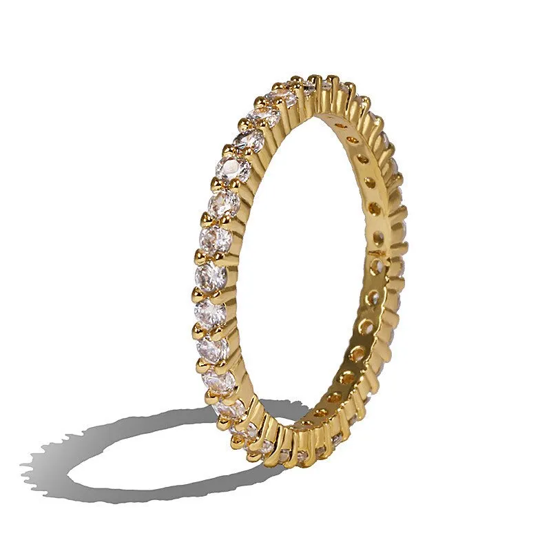 Rainbow Collection Multi Color Eternity bands