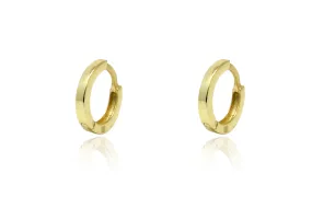 Reddy Plain Sterling Silver Hoop Huggies