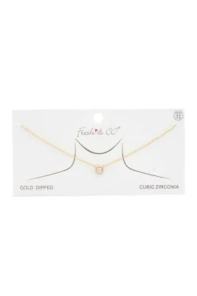 Rhinestone Charm Necklace
