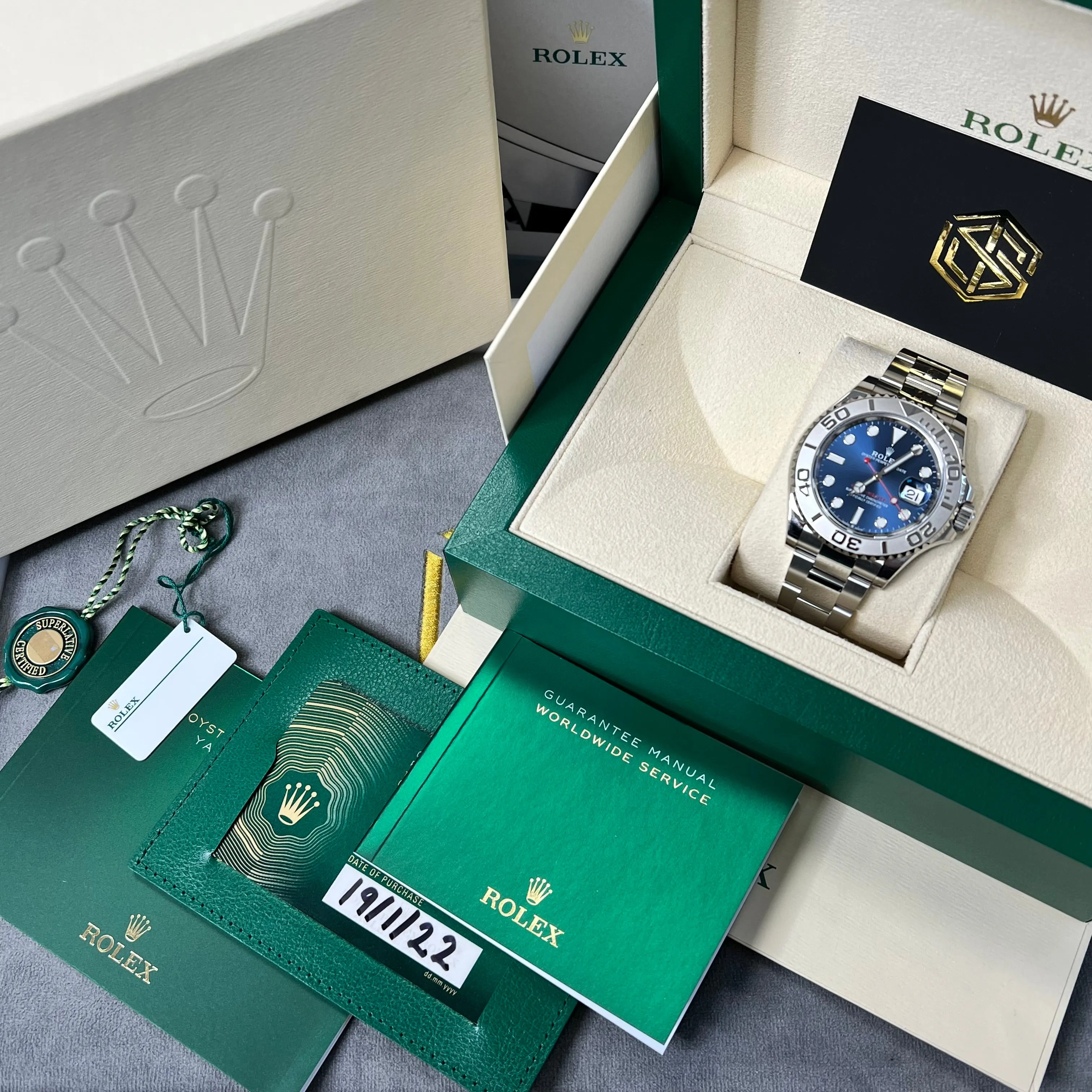 Rolex Yacht-Master 40 126622 Blue Dial 2022 Unworn Full Set Watch