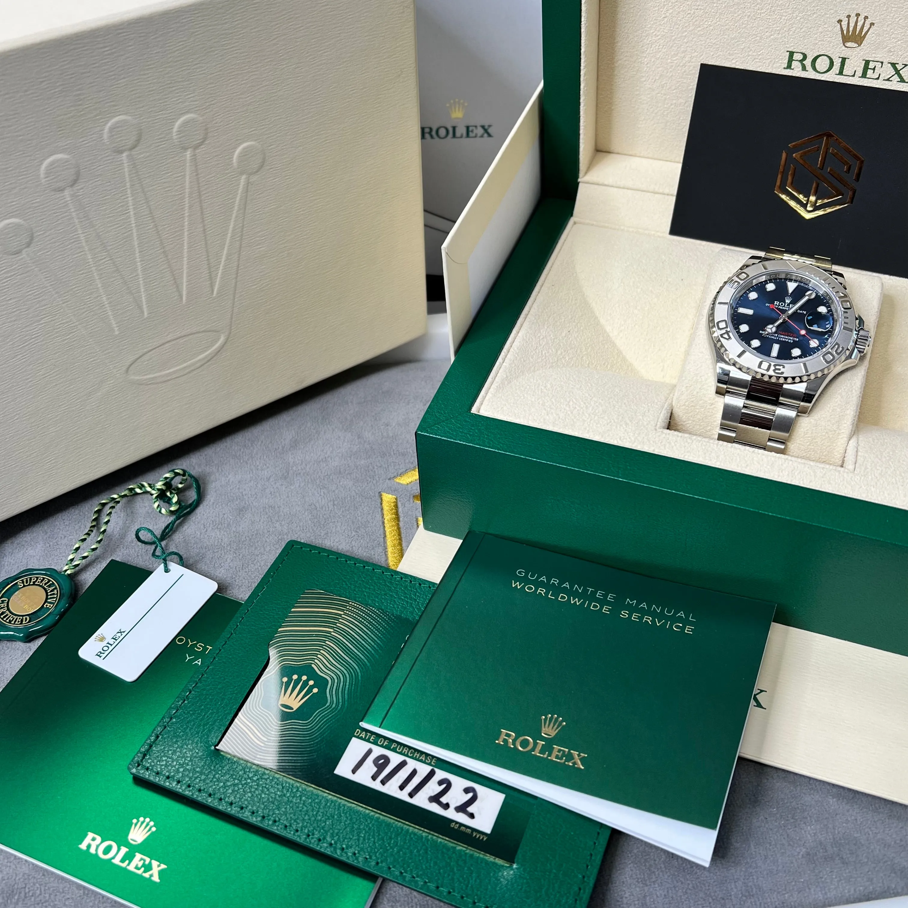 Rolex Yacht-Master 40 126622 Blue Dial 2022 Unworn Full Set Watch