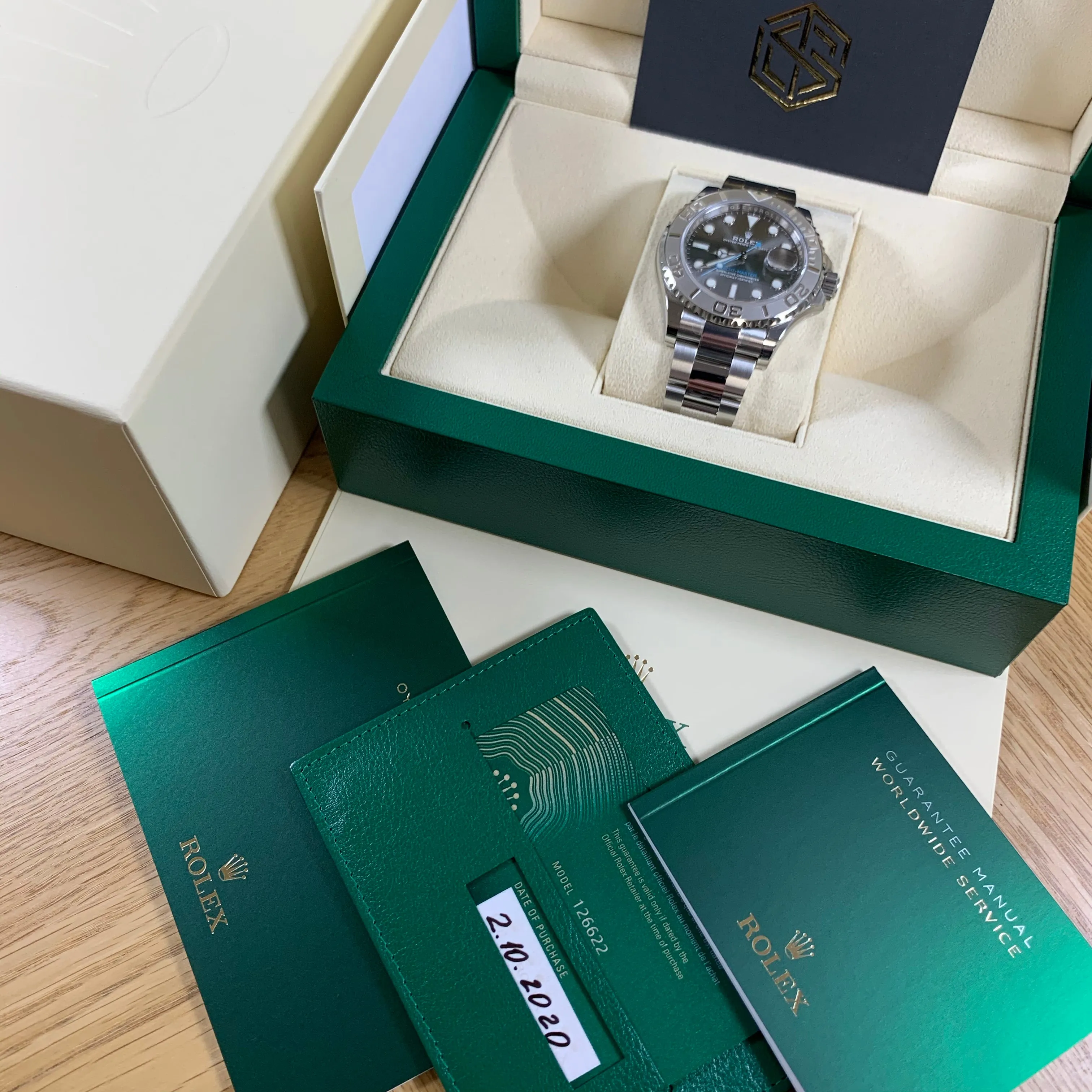 Rolex Yacht-Master 40 126622 Rhodium Dial 2020 Full Set Watch