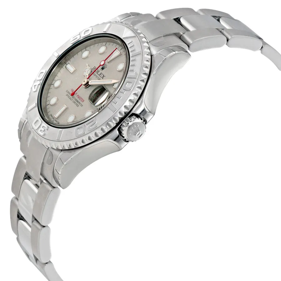 Rolex Yacht-Master Platinum Dial Stainless Steel Automatic Midsize Watch PLSO 168622