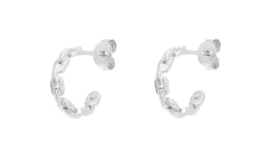 Sabrina Sterling Silver Hoop Earrings