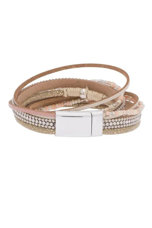 Sacremento Leather Wrap Bracelet
