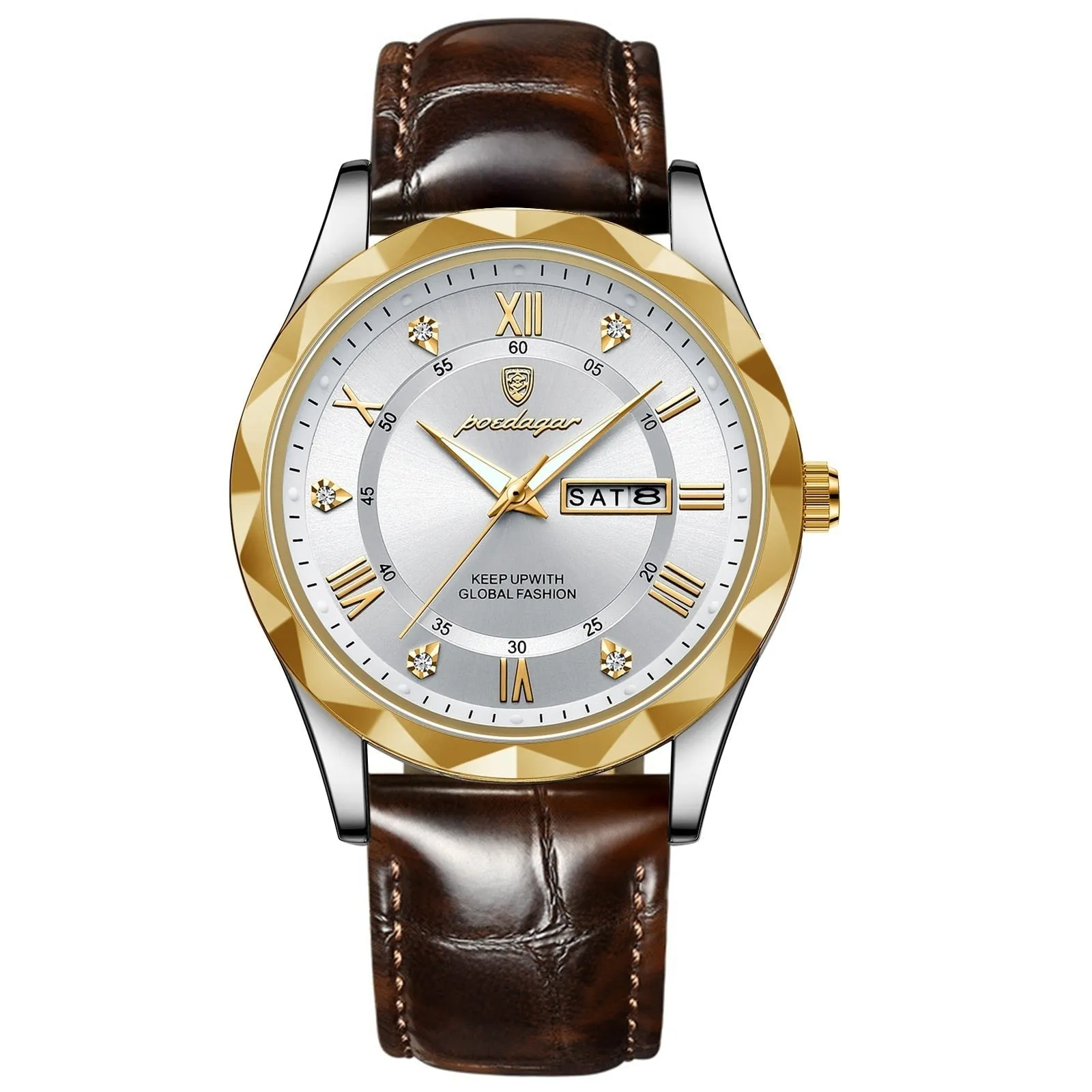 SASHA® Men´s Luxury Golden & Silver Watch