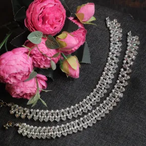 SILVER ANKLETS