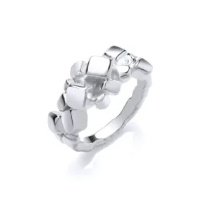 Silver Cube Ring