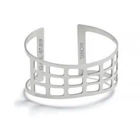 Silver plated Selma Bridge cuff bracelet