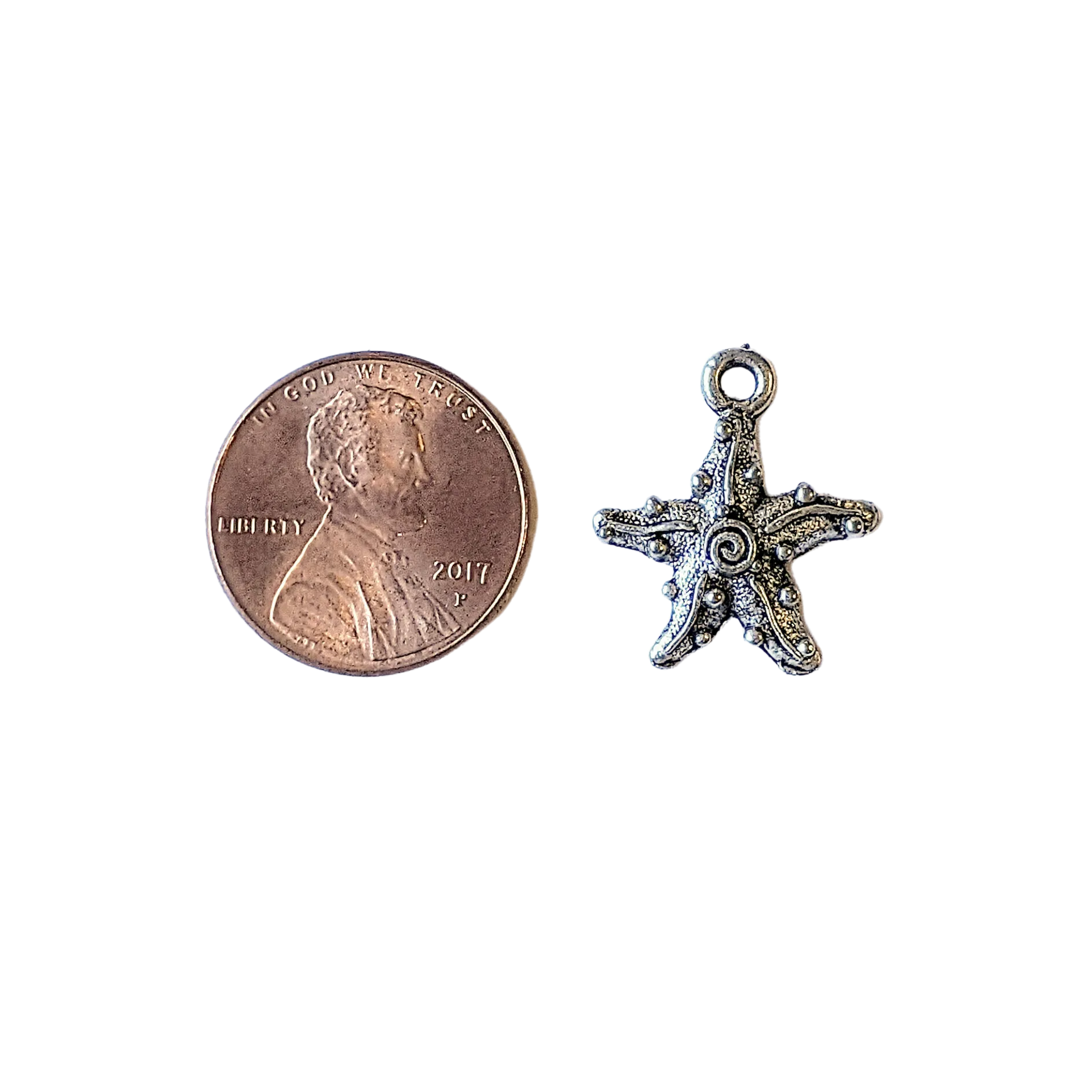 Silver Starfish Charm