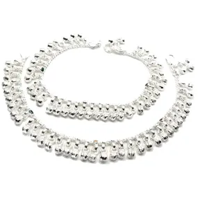 Solid Silver Kids Anklets chain 7"