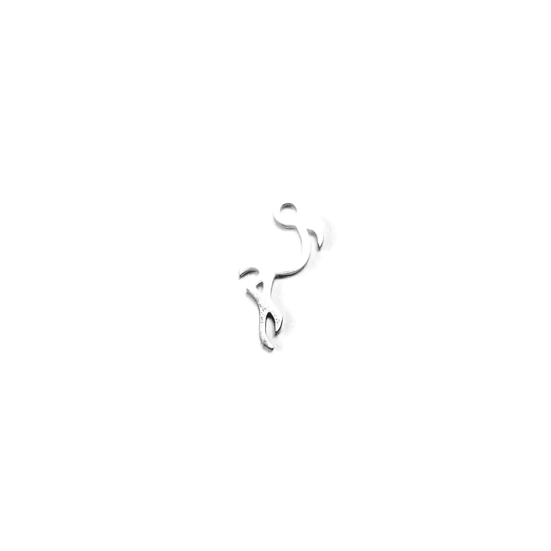 Stainless Steel Flamingo Charm