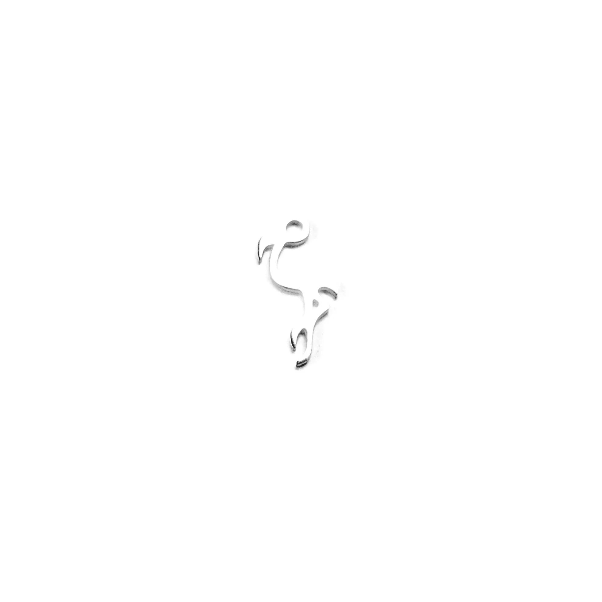 Stainless Steel Flamingo Charm