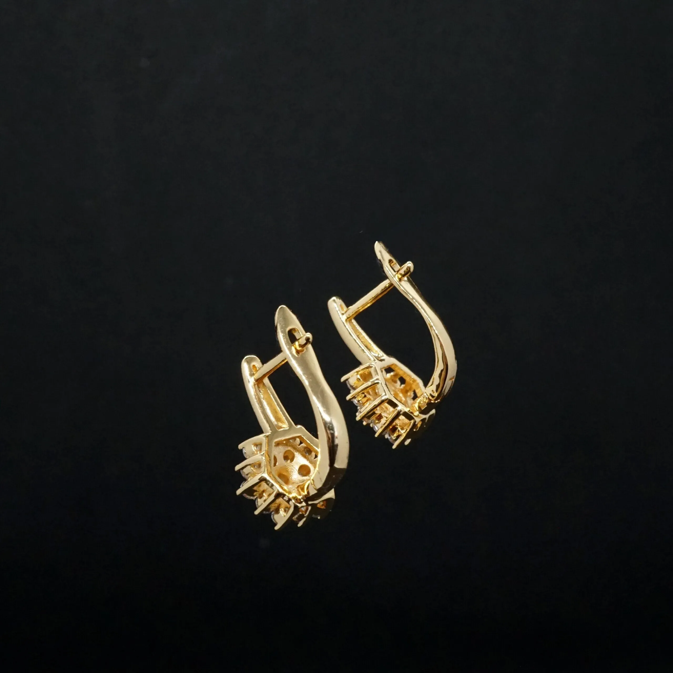 Stella X - Rose Gold Swarovski Crystal Drop Earrings