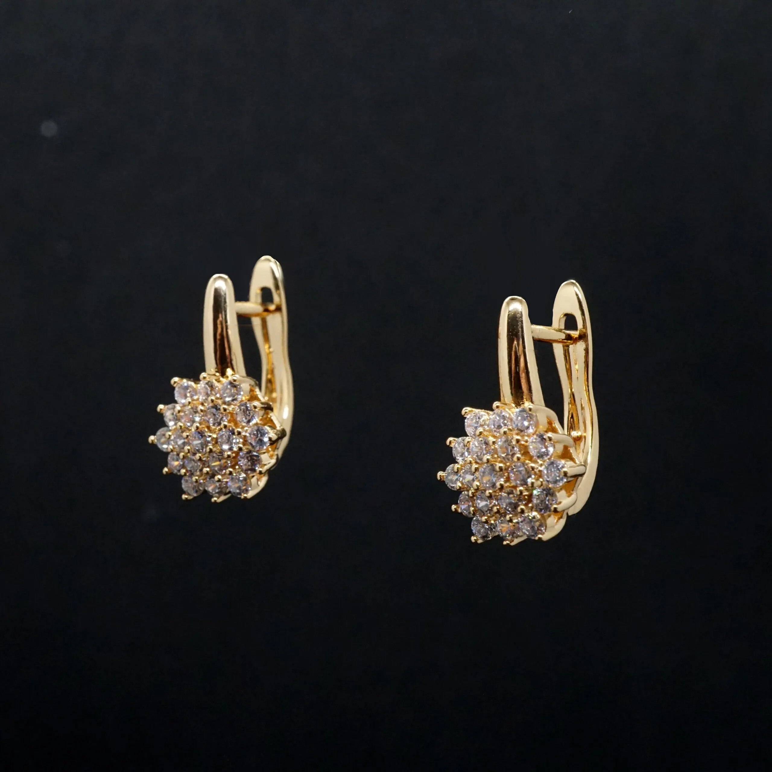 Stella X - Rose Gold Swarovski Crystal Drop Earrings