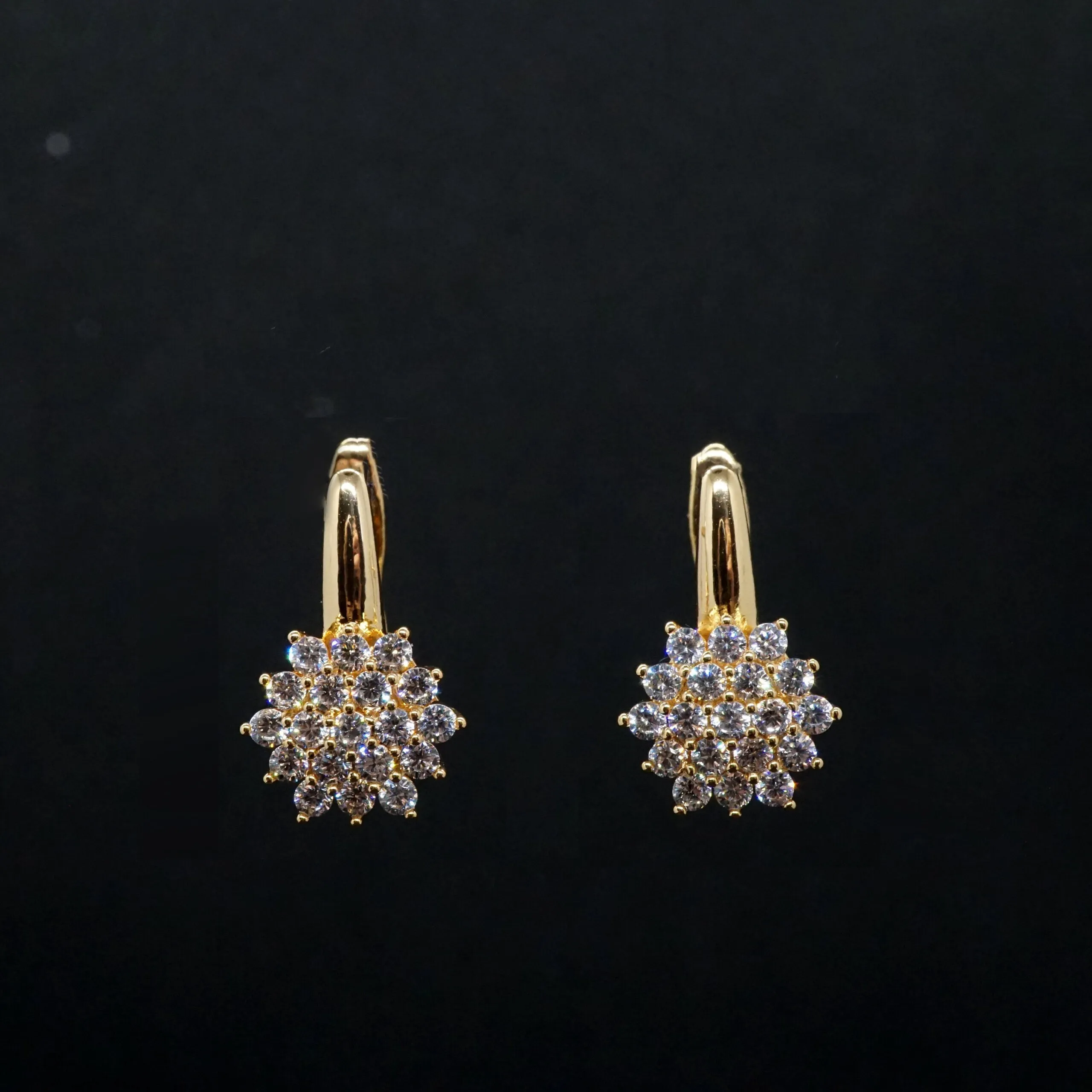 Stella X - Rose Gold Swarovski Crystal Drop Earrings