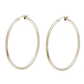 Sterling Silver Large Hoop Earrings