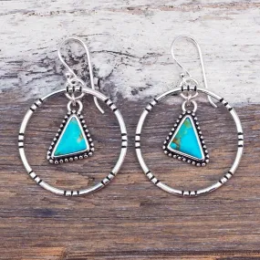 Tribal Turquoise Earrings