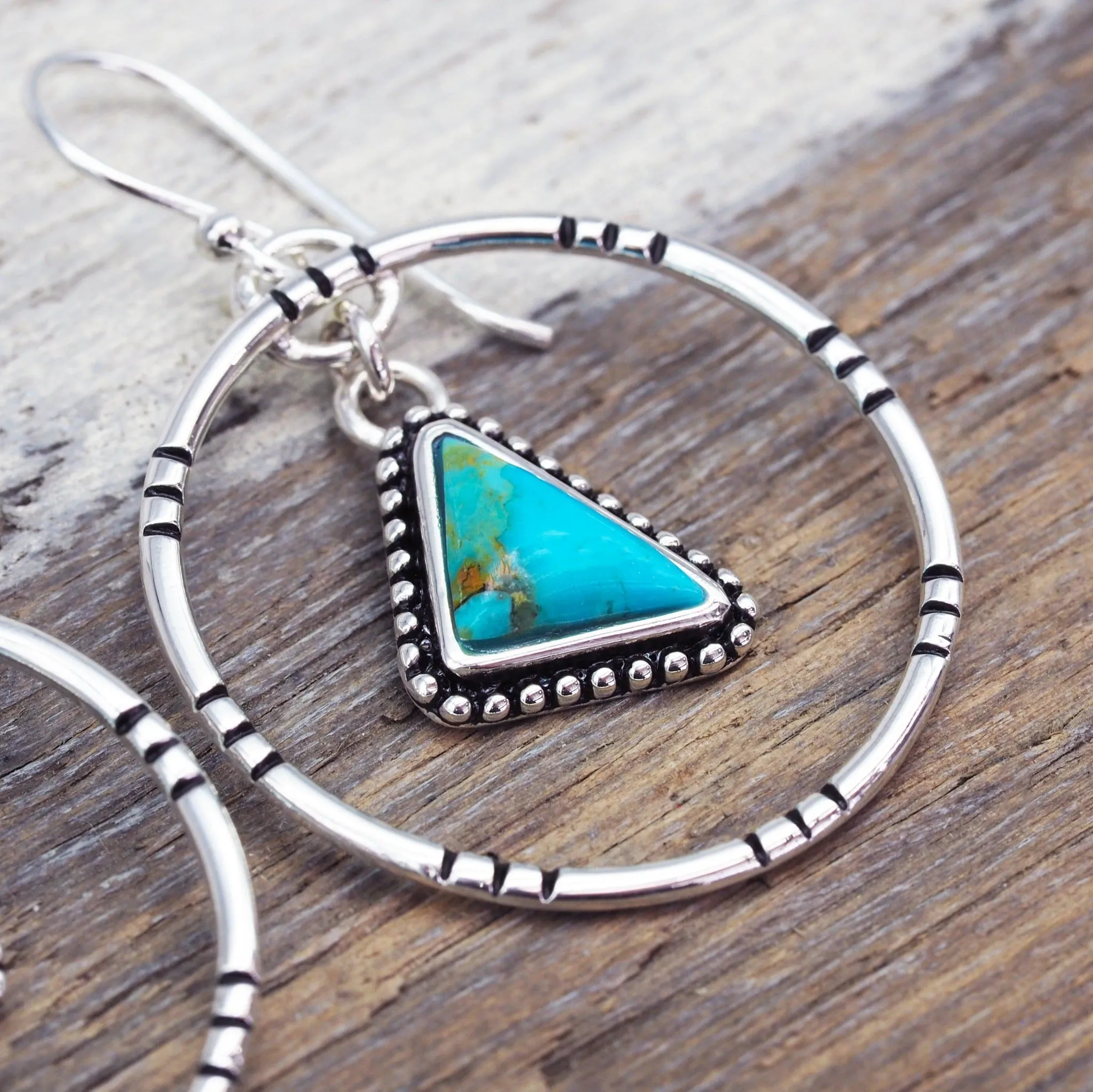 Tribal Turquoise Earrings