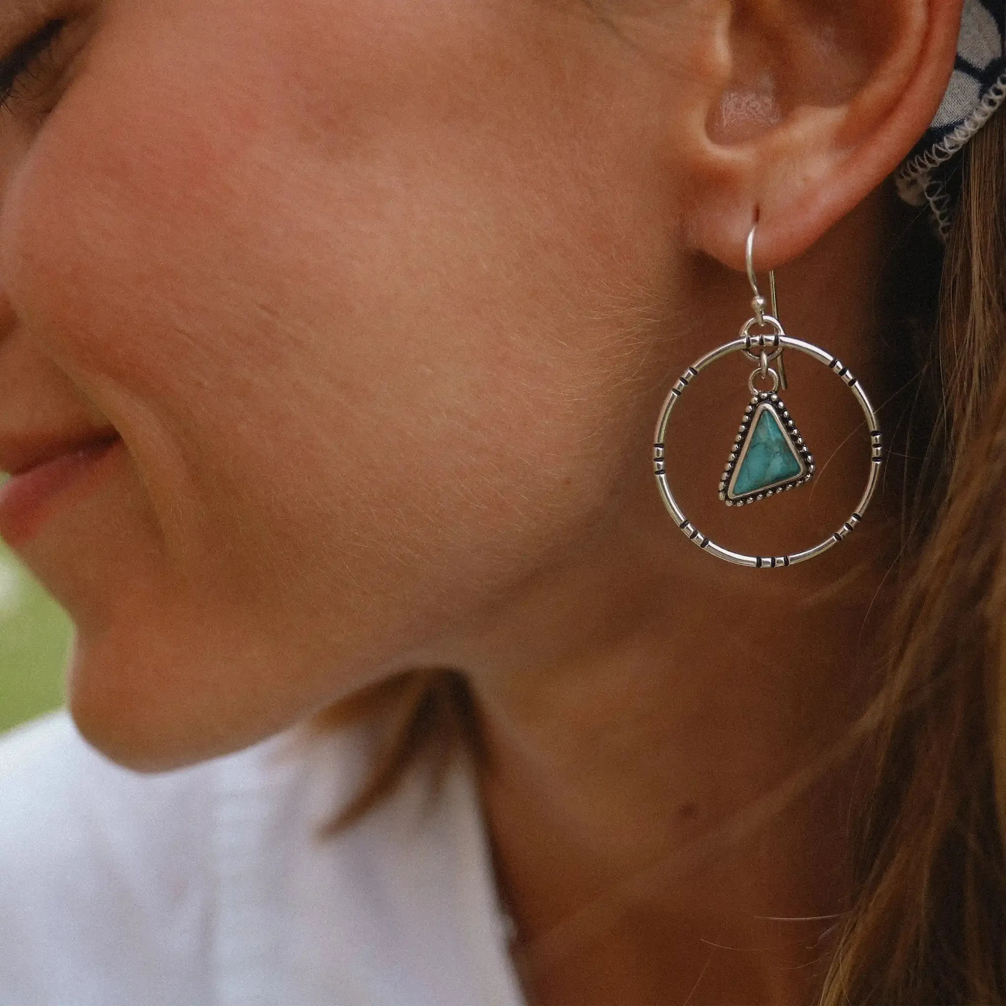 Tribal Turquoise Earrings