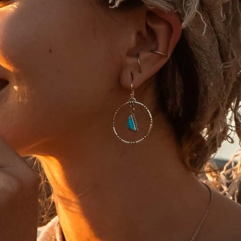 Tribal Turquoise Earrings